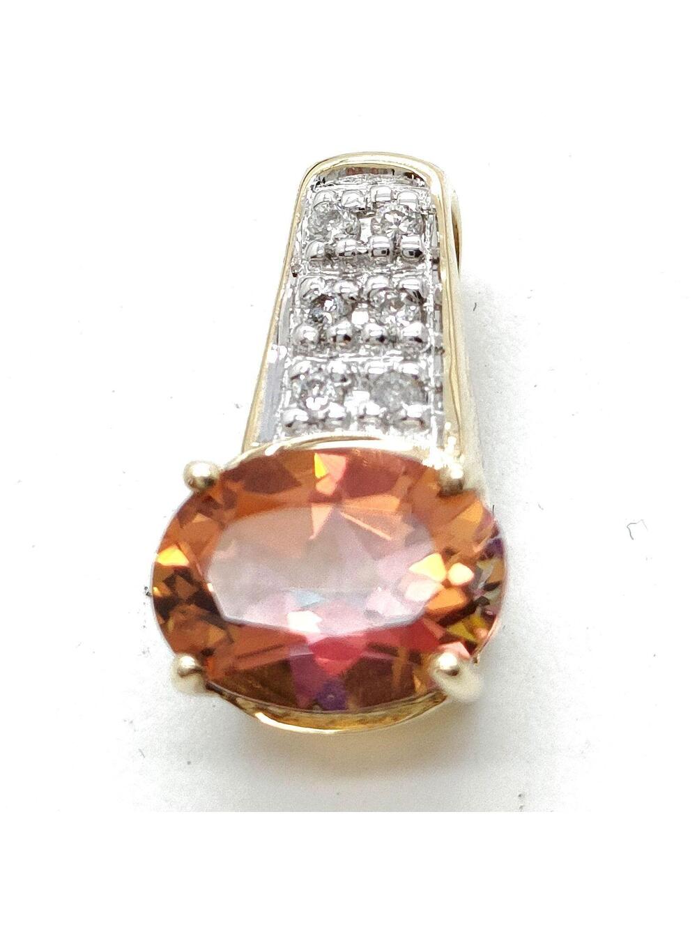 Jewelry Pendant Head Topaz Gold Yellow Gold Oranges 458450
